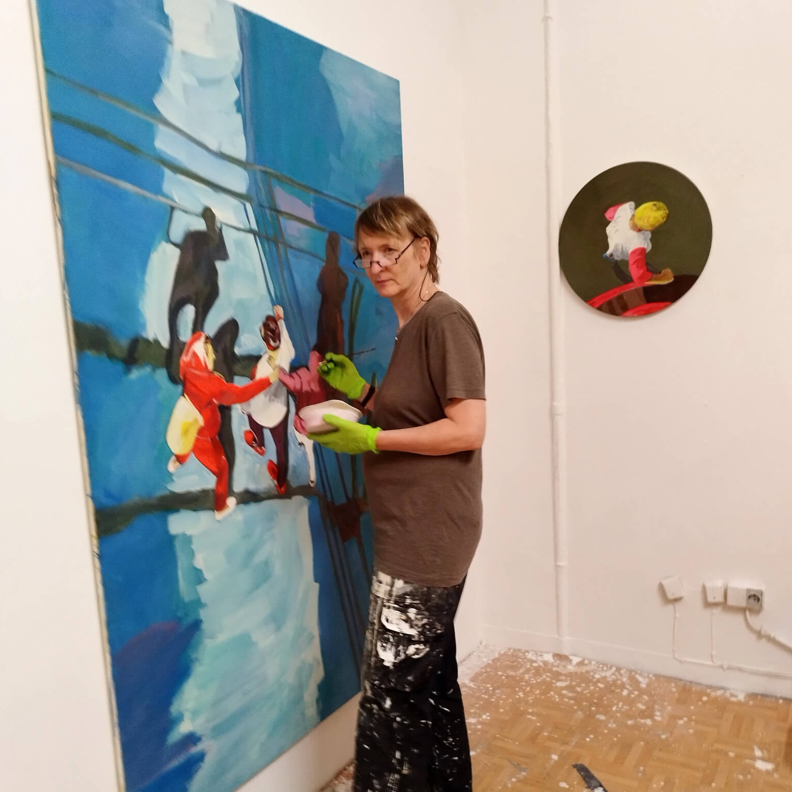Andrea Streit in ihre Atelier